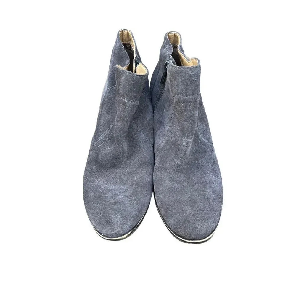 LUCKY BRAND BeTwixt Brown Suede Zip-up Bootie Size 8.5